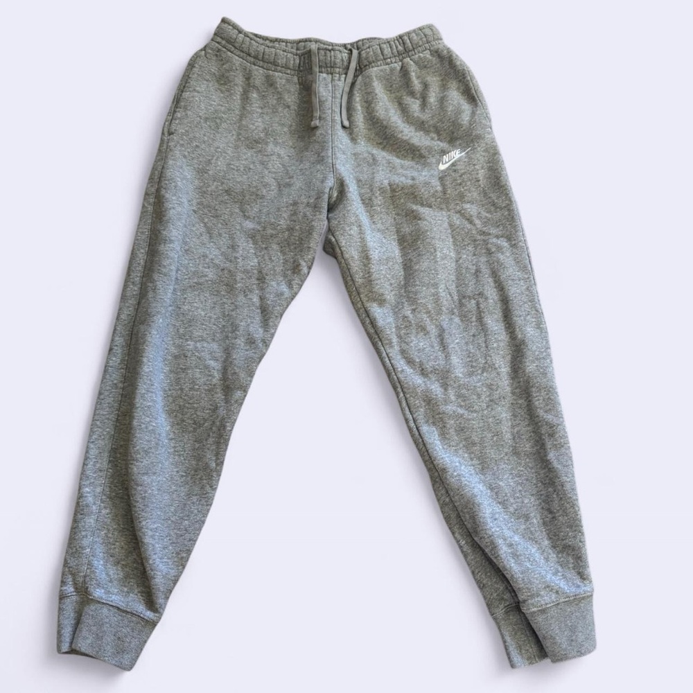 Women’s Grey Nike Sweatpants with White Nike Embroidered Logo